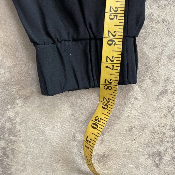 Emerson Thorpe Silk Blend Black Jogger Pants Womens Size Medium Lightweight - Picture 5 of 10